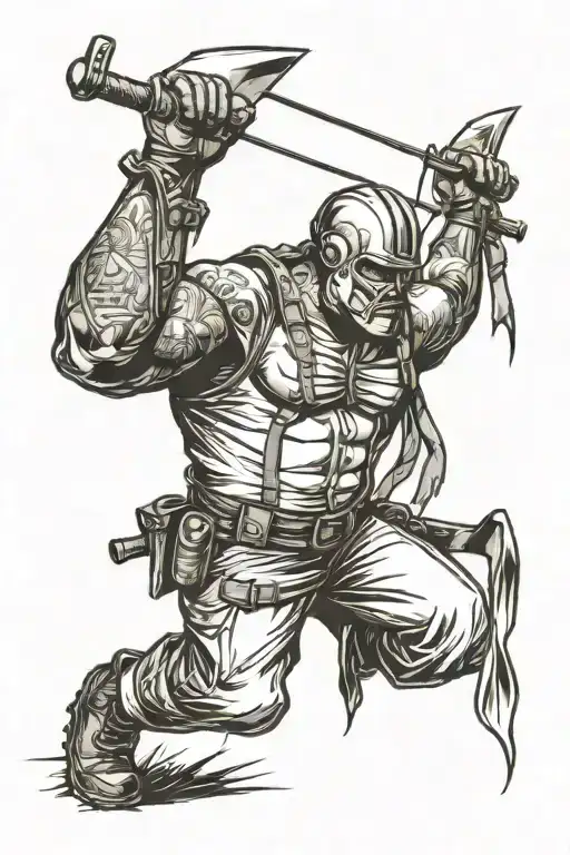 lineman tatto sleeve design tattoo design idea