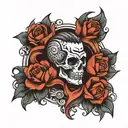 manos tattoo design idea