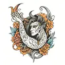 manos tattoo design idea