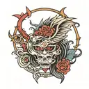 manos tattoo design idea