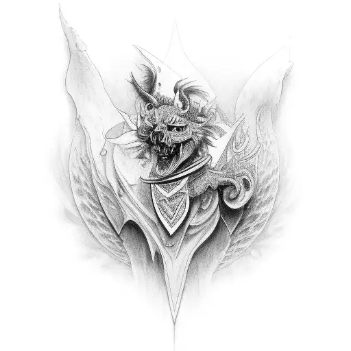 arcangel michael tattoo design idea