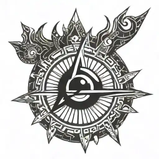 inca sharingan eye tattoo design idea