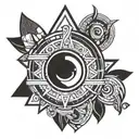 inca sharingan eye tattoo design idea