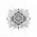 Incorporate the Mandelbrot set into a tattoo design tattoo design idea