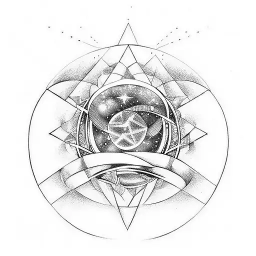  ein mystisches Symbol sein, das ihre Verbindung zur Weisheit, zur Nacht und zur Unbekanntheit des Universums verkörpert tattoo design idea