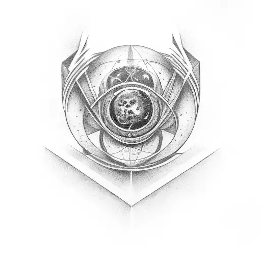  ein mystisches Symbol sein, das ihre Verbindung zur Weisheit, zur Nacht und zur Unbekanntheit des Universums verkörpert tattoo design idea