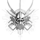 warrior with full armor of god tattoo design idea