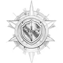 full armor of god tattoo design idea
