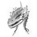 daenerys and dragons tattoo design idea