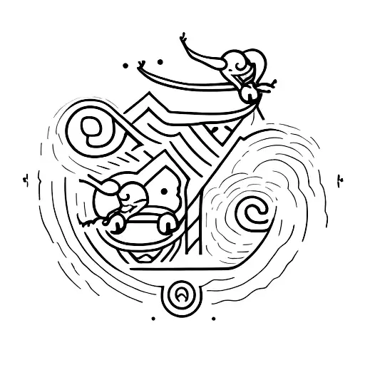 mon and son for life tattoo design idea