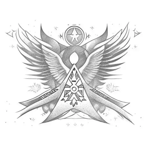 surf board with wings and the name Tito  tattoo design idea