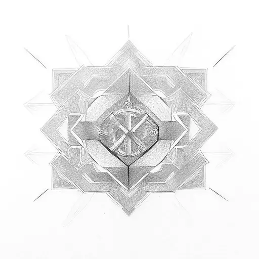 Capital letters C, N, G, B, V and M  tattoo design idea