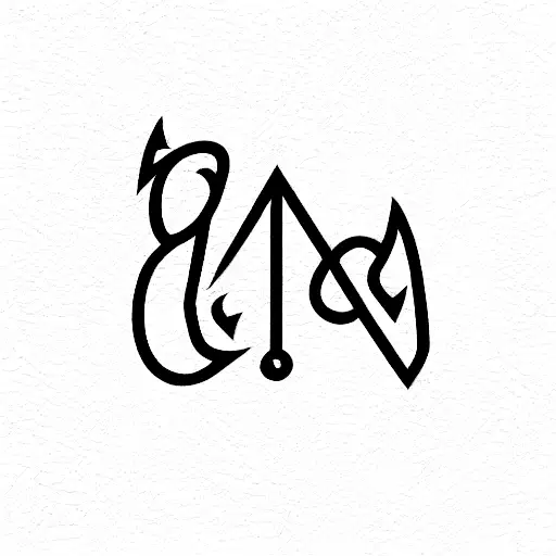 Capital letters C, N, G, B, V and M  tattoo design idea