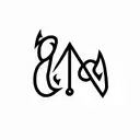 Capital letters C, N, G, B, V and M  tattoo design idea