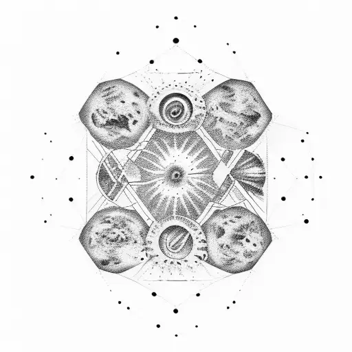 Gliese 667 C, planet, star, scorpio constellation tattoo design idea