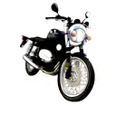 BMW front angel eyes pit girl tattoo design idea