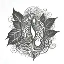 footprint tattoo design idea