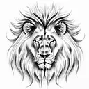Lion tattoo design idea