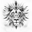 Lion tattoo design idea