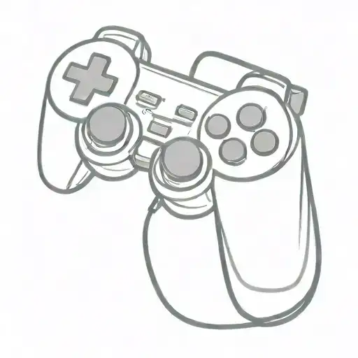 Game controller tattoo design idea