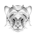 totem pole of 4 animals. An otter, a bear, an eagle and a mountain lion tattoo design idea