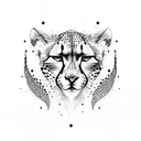 cheetah tattoo design idea