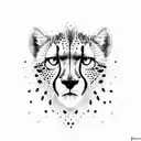 cheetah tattoo design idea