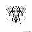 cheetah tattoo design idea