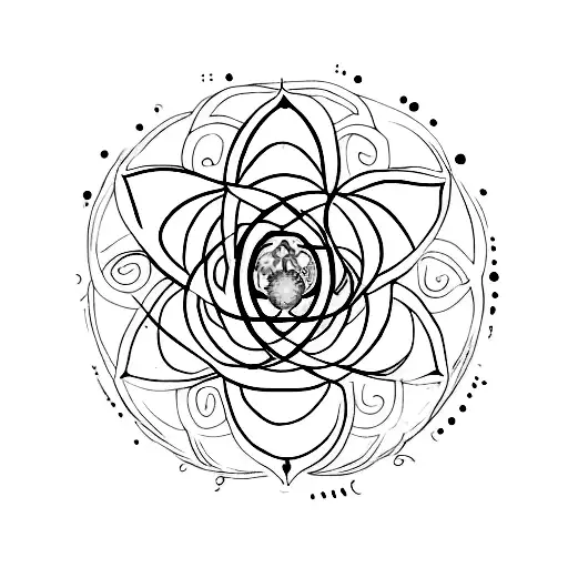 7 chakras tattoo design idea