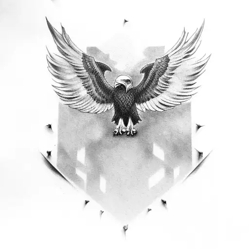 eagle wing sleeve tattoo design idea