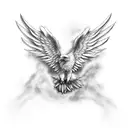 eagle wing sleeve tattoo design idea