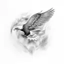 eagle wing tattoo design idea