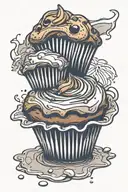 Muffin tattoo design idea