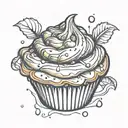 Muffin tattoo design idea