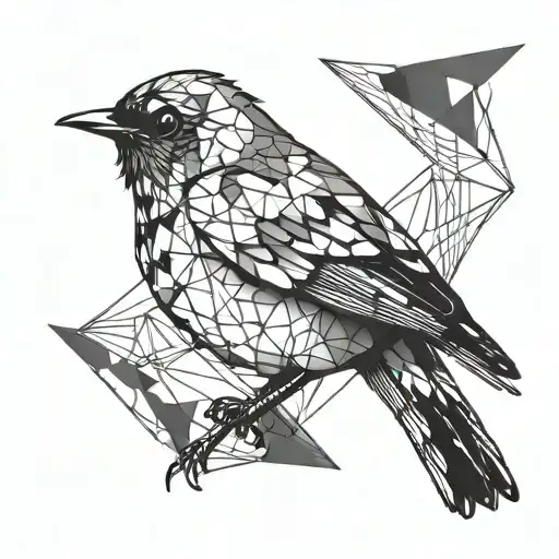 flying robin  tattoo design idea
