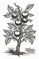 Apple tree tattoo design idea