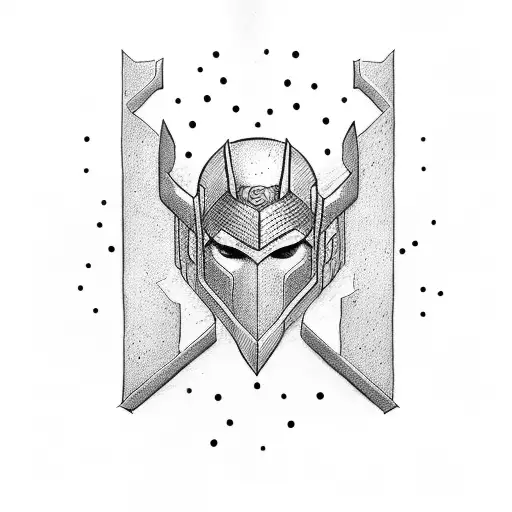 thor hammer tattoo design idea