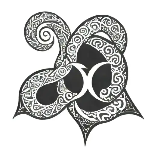 neo tribal cyber sigilism tattoo tattoo design idea