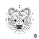 Big Bear with 2 bear cubs tattoo design idea