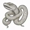 tattoo of a snake on collar bone tattoo design idea