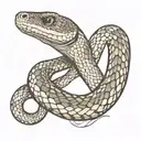 tattoo of a snake on collar bone tattoo design idea