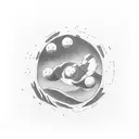 Make a simple forearm tattoo showing Sisyphus, in a black and white style, pushing a big rock up a curvy hill. Sisyphus  tattoo design idea
