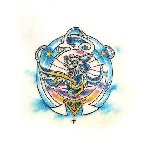 Neptune tattoo design idea