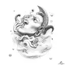 Neptune tattoo design idea