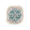 A traditional Celtic knotwork design incorporating boxer dog faces tattoo design idea