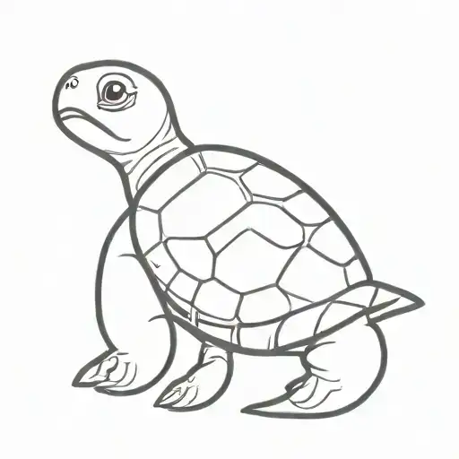 baby turtle fart maker tattoo design idea