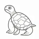 baby turtle fart maker tattoo design idea
