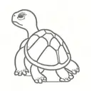 baby turtle fart maker tattoo design idea