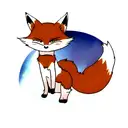 Fox tattoo design idea