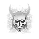  S and E, suminagashi tattoo design idea